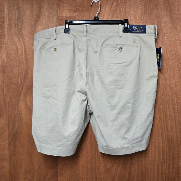 NWT POLO RAPLH LAUREN Men's Tan Shorts Stretch Classic Fit Chino Short SIZE 46B - Picture 2 of 7